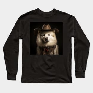 Cowboy Dog - Samoyed Long Sleeve T-Shirt